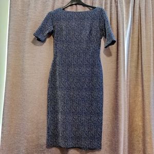 Maggy London formal blue and white dress, size 4